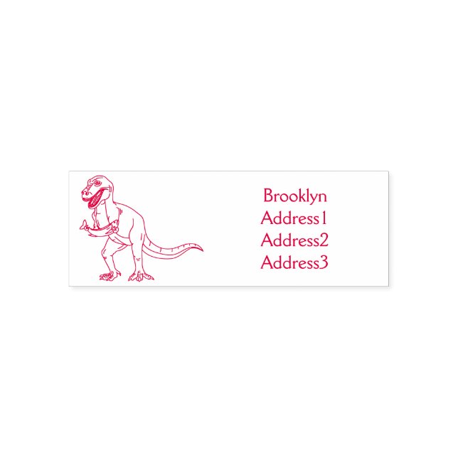 Lönsam illustration av T rex dinosauaur Självfärgande Stämpel (Design)