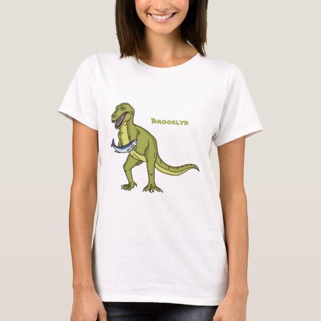 Lönsam illustration av T rex dinosauaur T Shirt (Framsida)