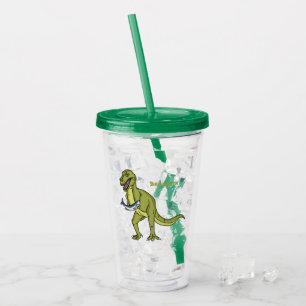 Lönsam illustration av T rex dinosauaur Take Away Mugg