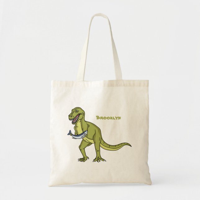 Lönsam illustration av T rex dinosauaur Tygkasse (Framsidan)