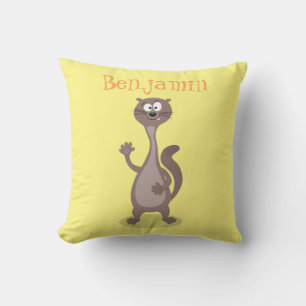 Lönsam illustration av tecknad med hej kudde