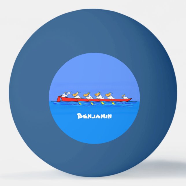 Lönsam illustration av tecknad pingisboll (Framsidan)