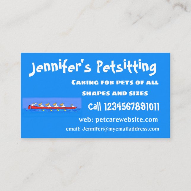 Lönsam illustration av tecknad visitkort (Framsida)