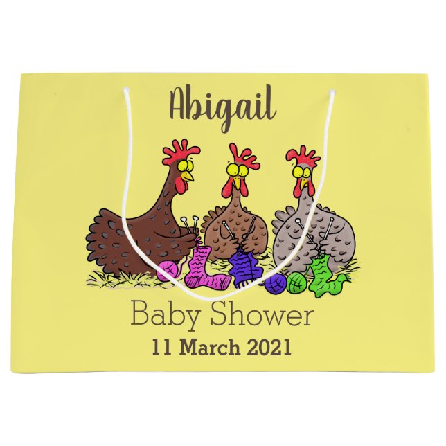 Lönsam illustration av tecknaden av stickade kyckl (Framsidan)