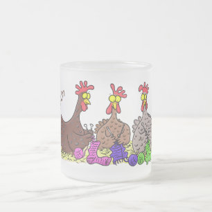 Lönsam illustration av tecknaden av stickade kyckl frostad glasmugg