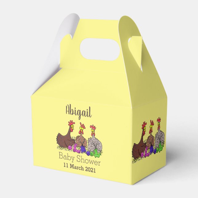 Lönsam illustration av tecknaden av stickade kyckl presentaskar (Framsidan Sidan)