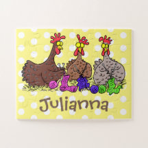 Lönsam illustration av tecknaden av stickade kyckl