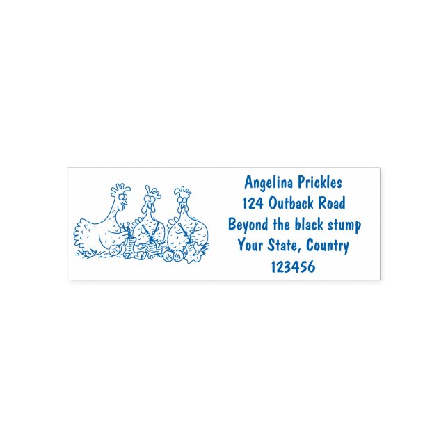 Lönsam illustration av tecknaden av stickade kyckl självfärgande stämpel (Design)