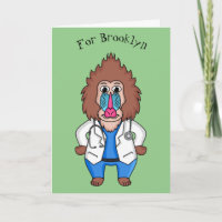 Lönsam illustration av tecknaden doktor i mandrill