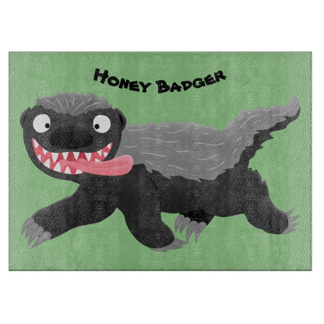Lönsam illustration av tecknaden honey badger hung (Framsidan)