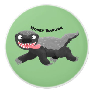 Lönsam illustration av tecknaden honey badger hung knopp