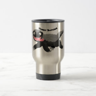 Lönsam illustration av tecknaden honey badger hung resemugg
