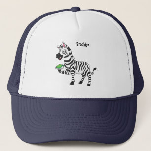 Lönsam illustration av zebra-tecknaden keps