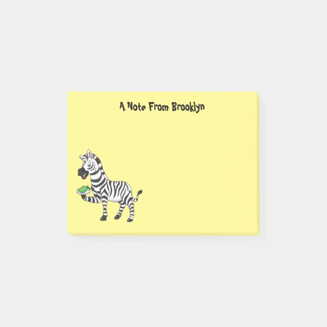 Lönsam illustration av zebra-tecknaden post-it block (Framsida)