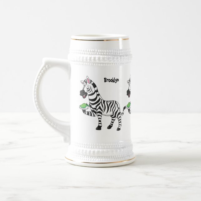 Lönsam illustration av zebra-tecknaden sejdel (Vänster)