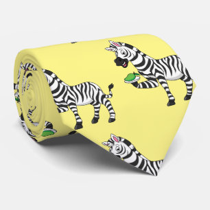 Lönsam illustration av zebra-tecknaden slips