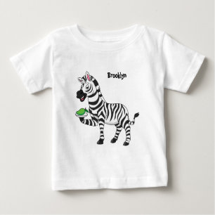Lönsam illustration av zebra-tecknaden t shirt