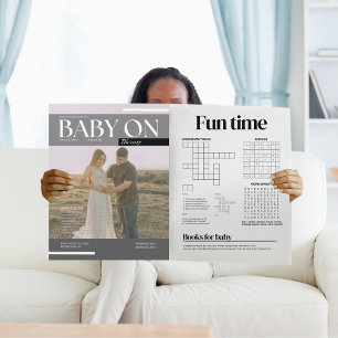 Lönsam inbjudan till babydusch i tidningen