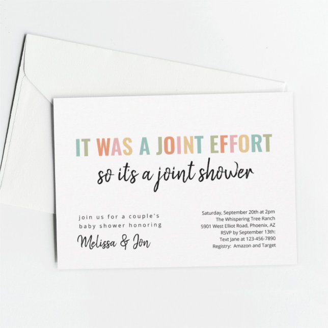 Lönsam inbjudan till Joint Baby Shower (Skapare uppladdad)