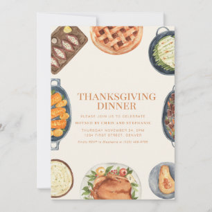 Lönsam inbjudan till servergrupp för Thanksgiving