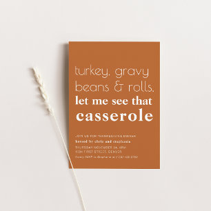 Lönsam inbjudan till servergrupp för Thanksgiving