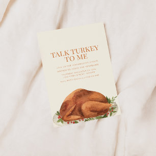 Lönsam inbjudan till servergrupp för Thanksgiving