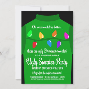 Lönsam inbjudan till Sweater Party