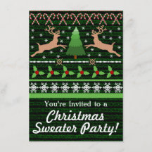 Lönsam inbjudan till Sweater Party