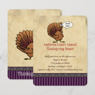 Lönsam inbjudan till Thanksgiving i Turkiet på mid
