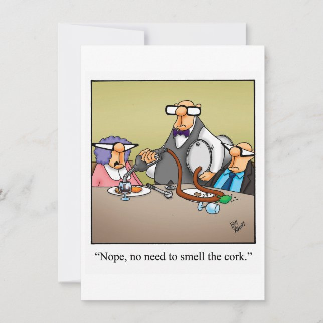 Lönsam inbjudan till Vin-smakningspartiet (Framsida)