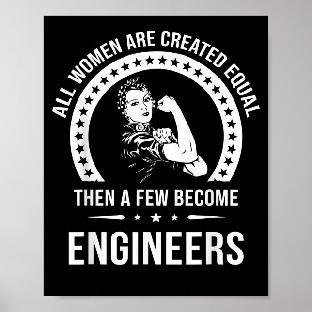 Lönsam Ingenjör för alla kvinnor Skapas lika Poster (Framsidan)