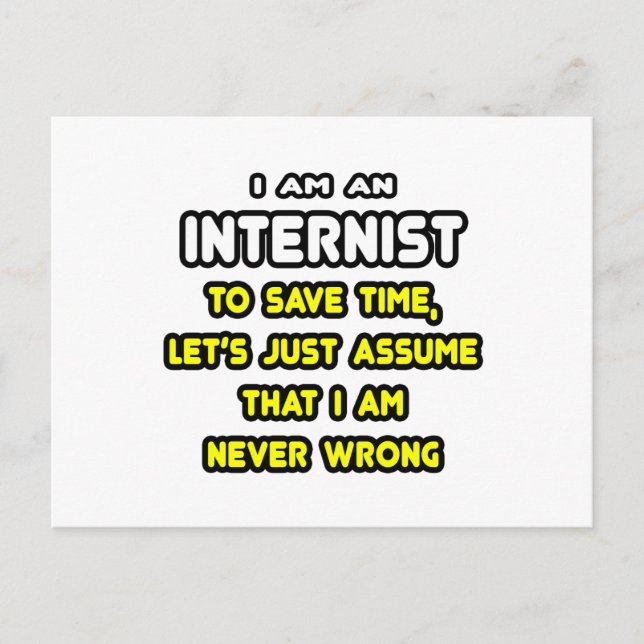 Lönsam internist T-Shirts och Gifts Vykort (Framsida)