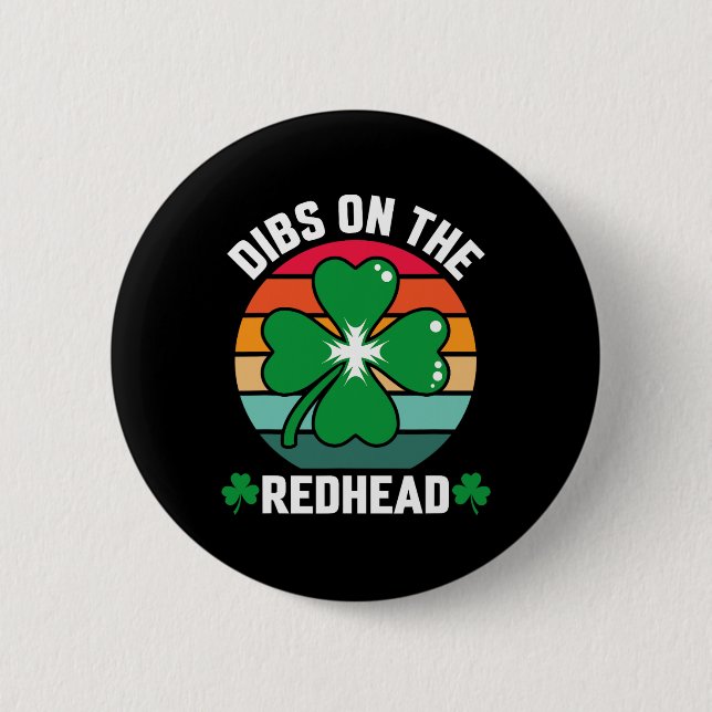 Lönsam irländsk St patricks day Shamrock Dibs på R Knapp (Framsida)