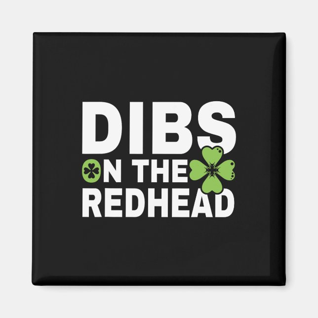 Lönsam irländsk St patricks day Shamrock Dibs på R Magnet (Framsidan)