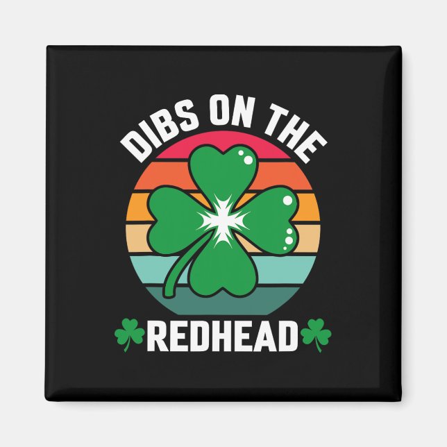 Lönsam irländsk St patricks day Shamrock Dibs på R Magnet (Framsidan)