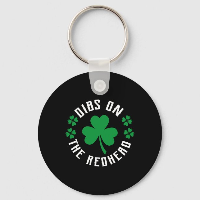 Lönsam irländsk St patricks day Shamrock Dibs på R Nyckelring (Framsida)