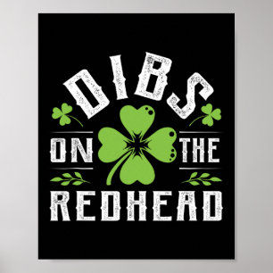 Lönsam irländsk St patricks day Shamrock Dibs på R Poster