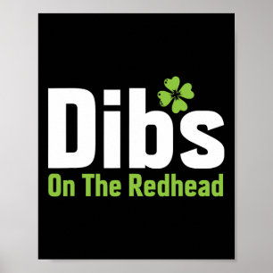 Lönsam irländsk St patricks day Shamrock Dibs på R Poster