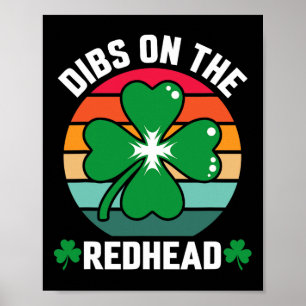 Lönsam irländsk St patricks day Shamrock Dibs på R Poster