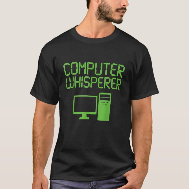 Lönsam IT-dator Whisperer Genius Tee (Framsida)