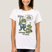 Lönsam IT Frog T-Shirt - teknisk support för "Buff