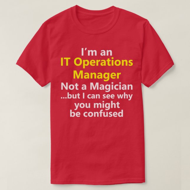 Lönsam IT Manager-projektinformationsteknologi T Shirt (Design framsida)