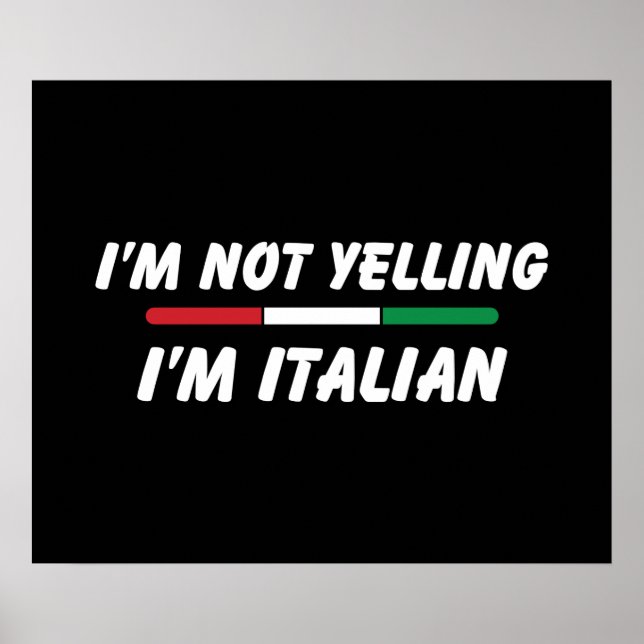 Lönsam italiensk joke, italiensk familj poster (Framsidan)