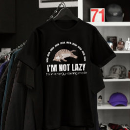 Lönsam jag är inte Lazy Cat T Shirt