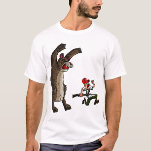 Lönsam jägare och björnskjorta t-shirt
