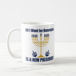 Lönsam judisk antitrumppolitisk Hanukkah Kaffemugg