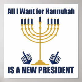 Lönsam judisk antitrumppolitisk Hanukkah Poster