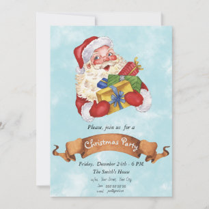 Lönsam julinbjudan till Jultomten Inbjudningar