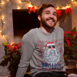 Lönsam julsötare: Julafton Santa Humor Lång Ärmad Tröja