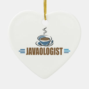 Lönsam kaffe julgransprydnad keramik